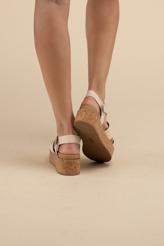AMENDA - S Platform Sandal Wedge - Driftwood Boutique