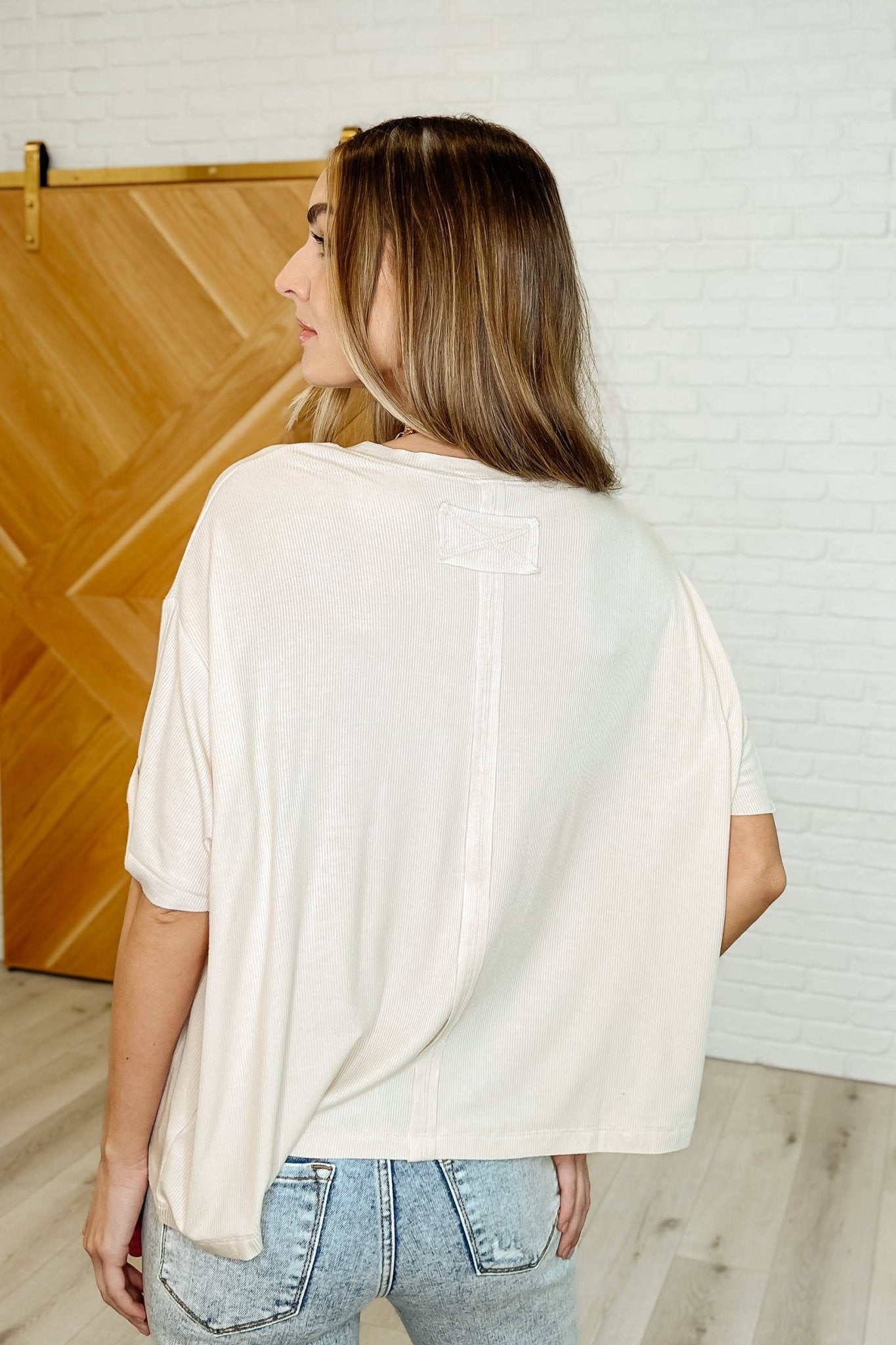 Bare Necessitee Relaxed Tee in Sand Beige - Driftwood Boutique