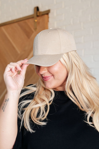 Basic Babe Ball Cap in Khaki - Driftwood Boutique