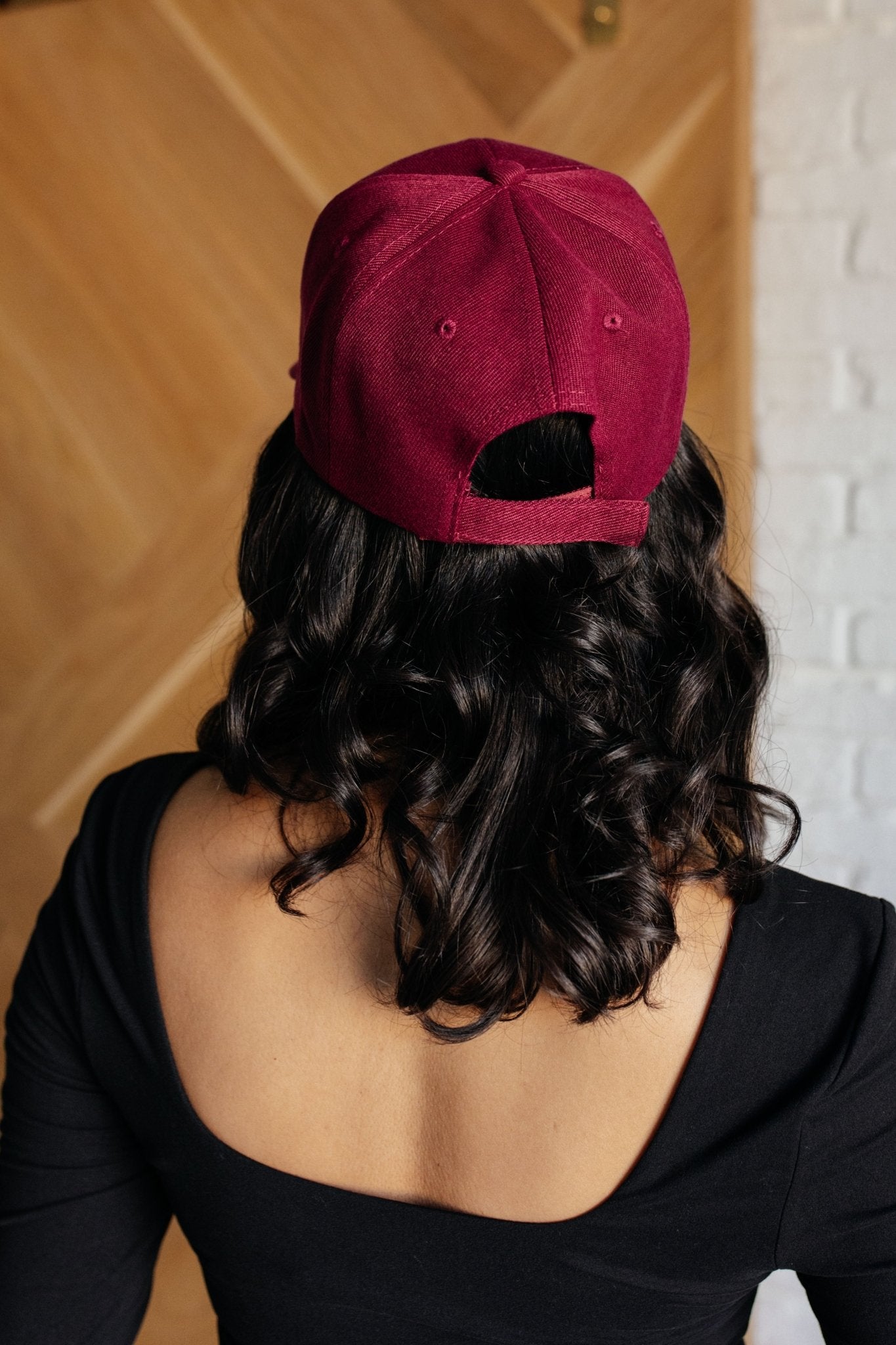 Basic Babe Ball Cap in Wine - Driftwood Boutique