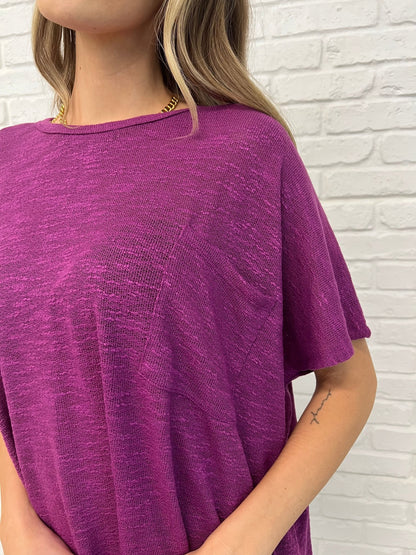 Basically Flowing Dolman Sleeve Top in Lt Plum - Driftwood Boutique