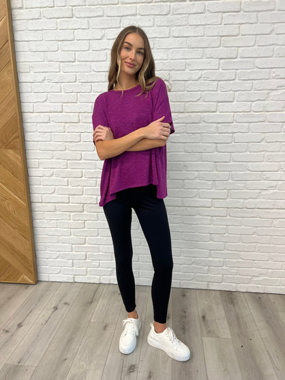Basically Flowing Dolman Sleeve Top in Lt Plum - Driftwood Boutique