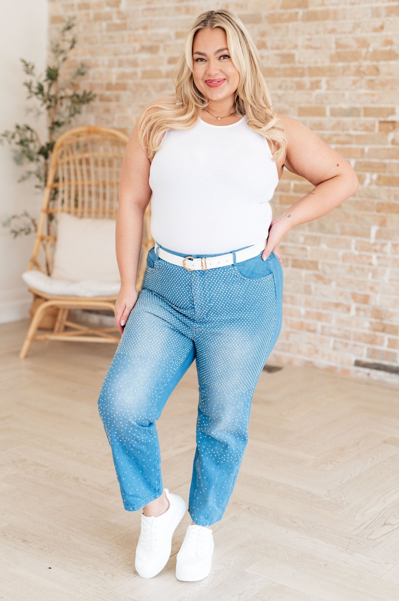 Beck and Call Rhinestone Pants - Driftwood Boutique