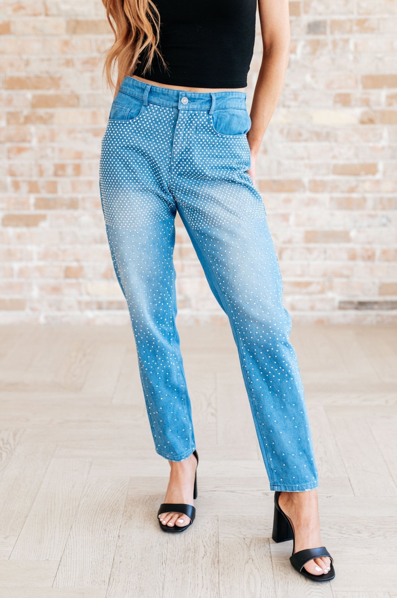 Beck and Call Rhinestone Pants - Driftwood Boutique