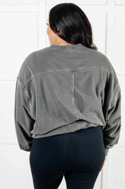 Beyond the Basics Pullover in Ash Black - Driftwood Boutique