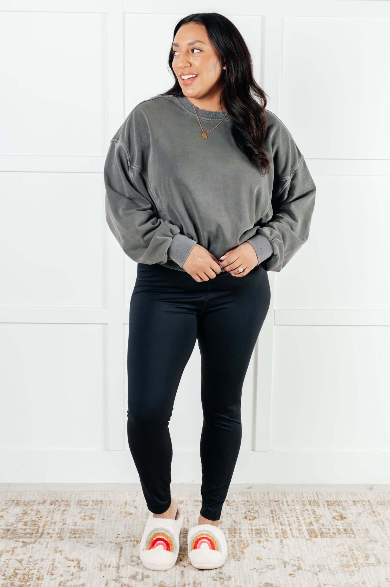 Beyond the Basics Pullover in Ash Black - Driftwood Boutique