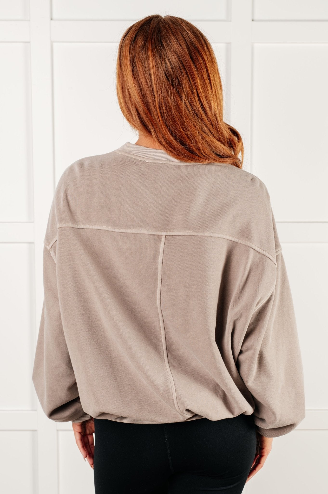 Beyond the Basics Pullover in Ash Mocha - Driftwood Boutique