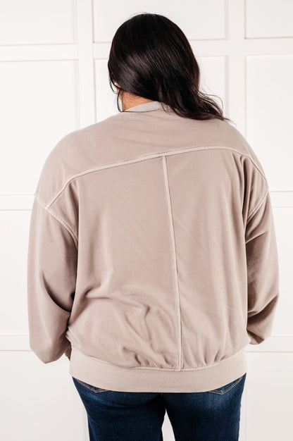 Beyond the Basics Pullover in Ash Mocha - Driftwood Boutique