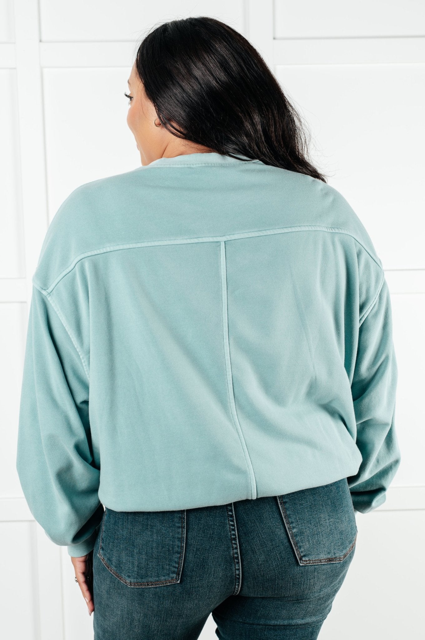 Beyond the Basics Pullover in Blue Grey - Driftwood Boutique