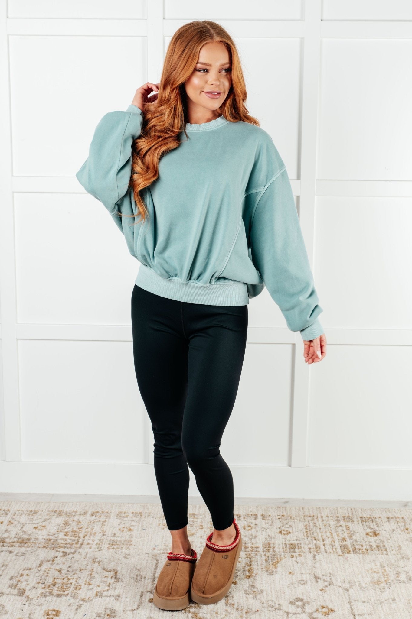 Beyond the Basics Pullover in Blue Grey - Driftwood Boutique