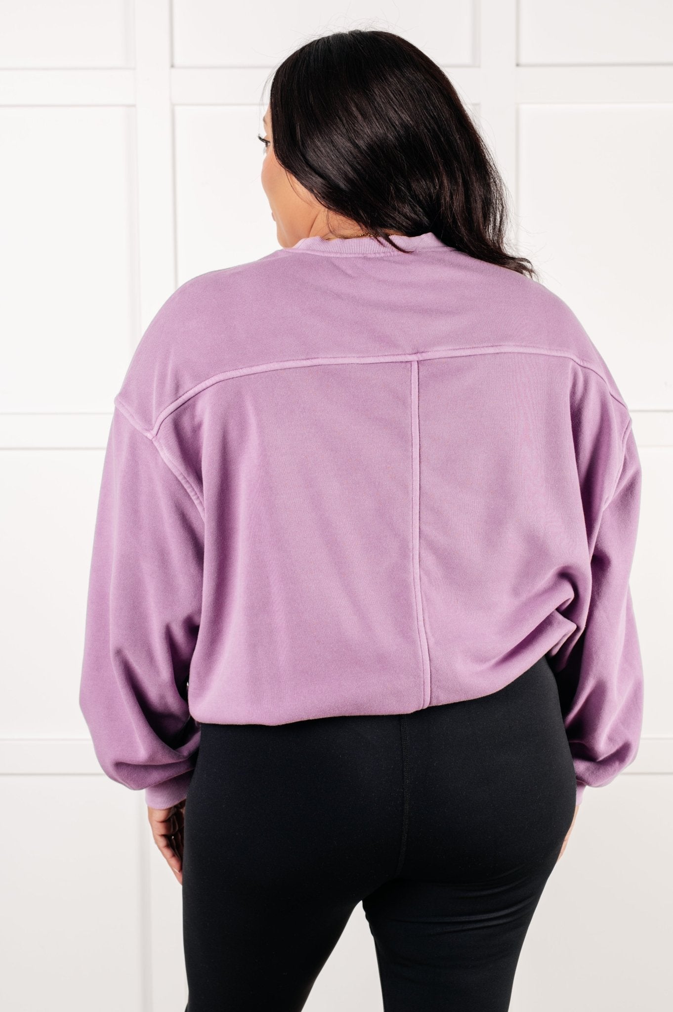 Beyond the Basics Pullover in Violet - Driftwood Boutique