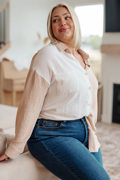 Block Party Button Down - Driftwood Boutique