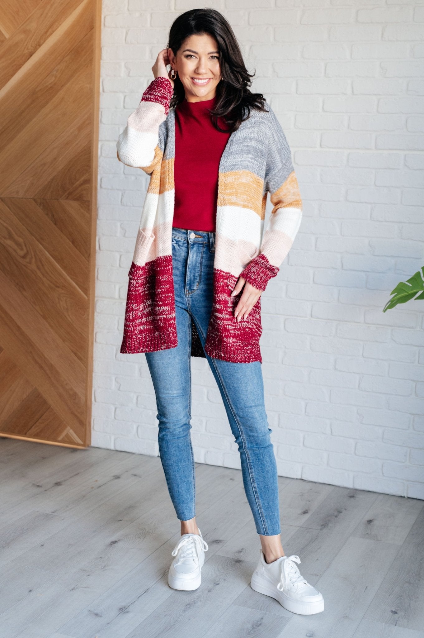 Bring the Warmth Color Block Cardigan - Driftwood Boutique