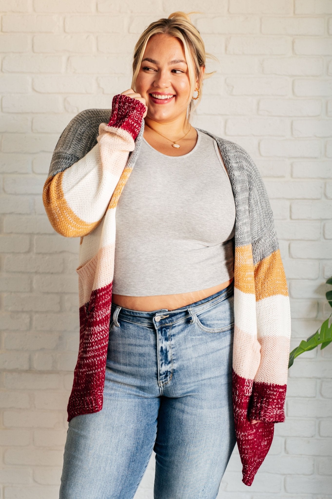 Bring the Warmth Color Block Cardigan - Driftwood Boutique