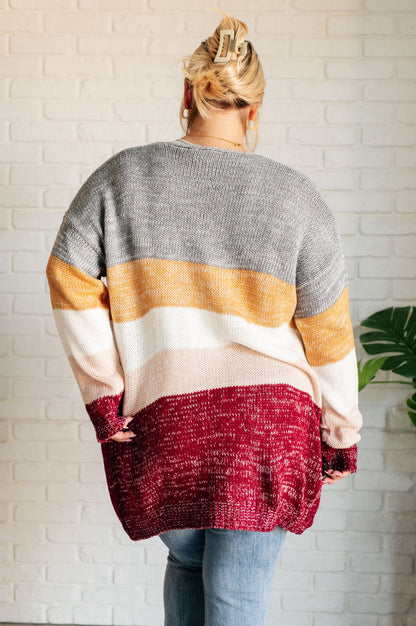 Bring the Warmth Color Block Cardigan - Driftwood Boutique