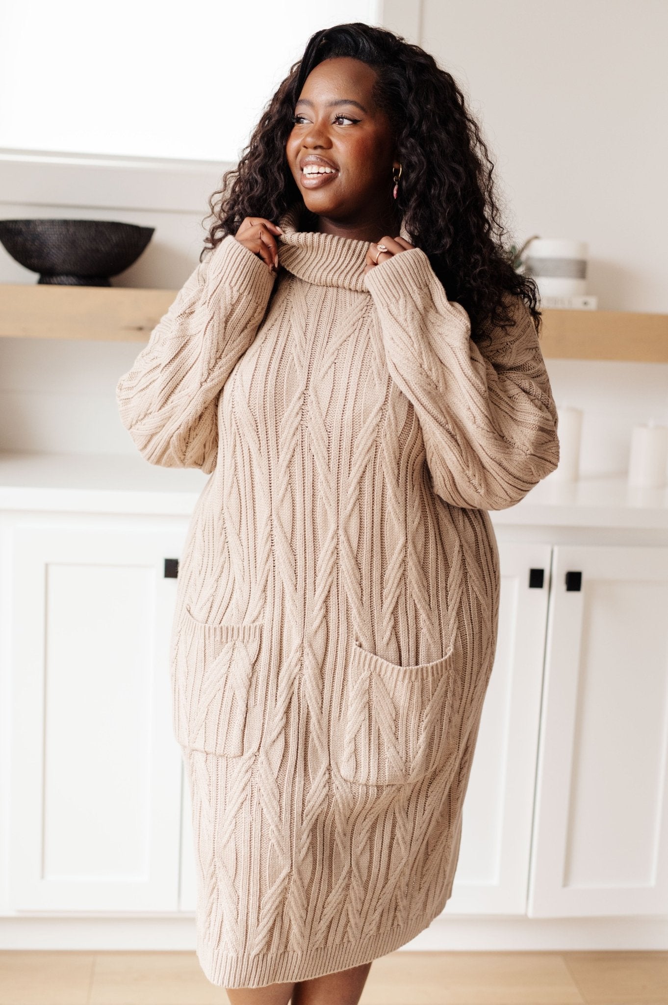 Bundled Beauty Turtleneck Sweater Dress - Driftwood Boutique