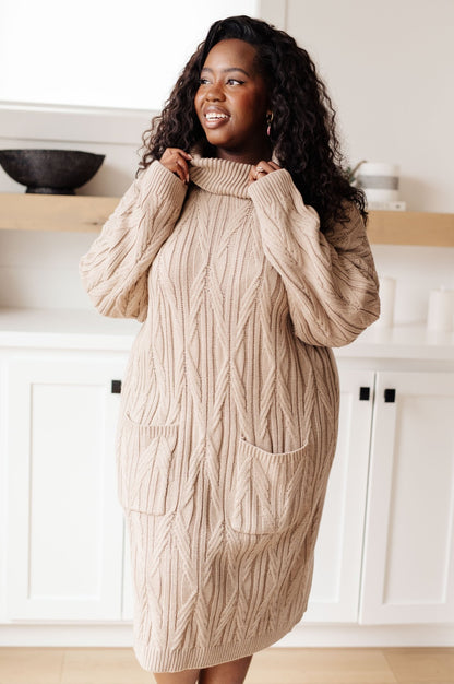 Bundled Beauty Turtleneck Sweater Dress - Driftwood Boutique