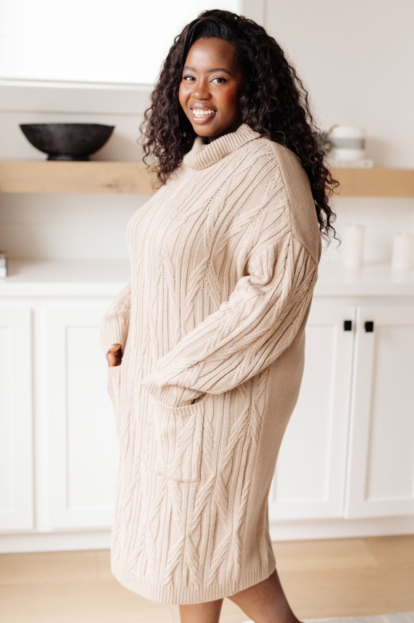 Bundled Beauty Turtleneck Sweater Dress - Driftwood Boutique