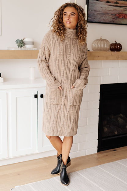 Bundled Beauty Turtleneck Sweater Dress - Driftwood Boutique