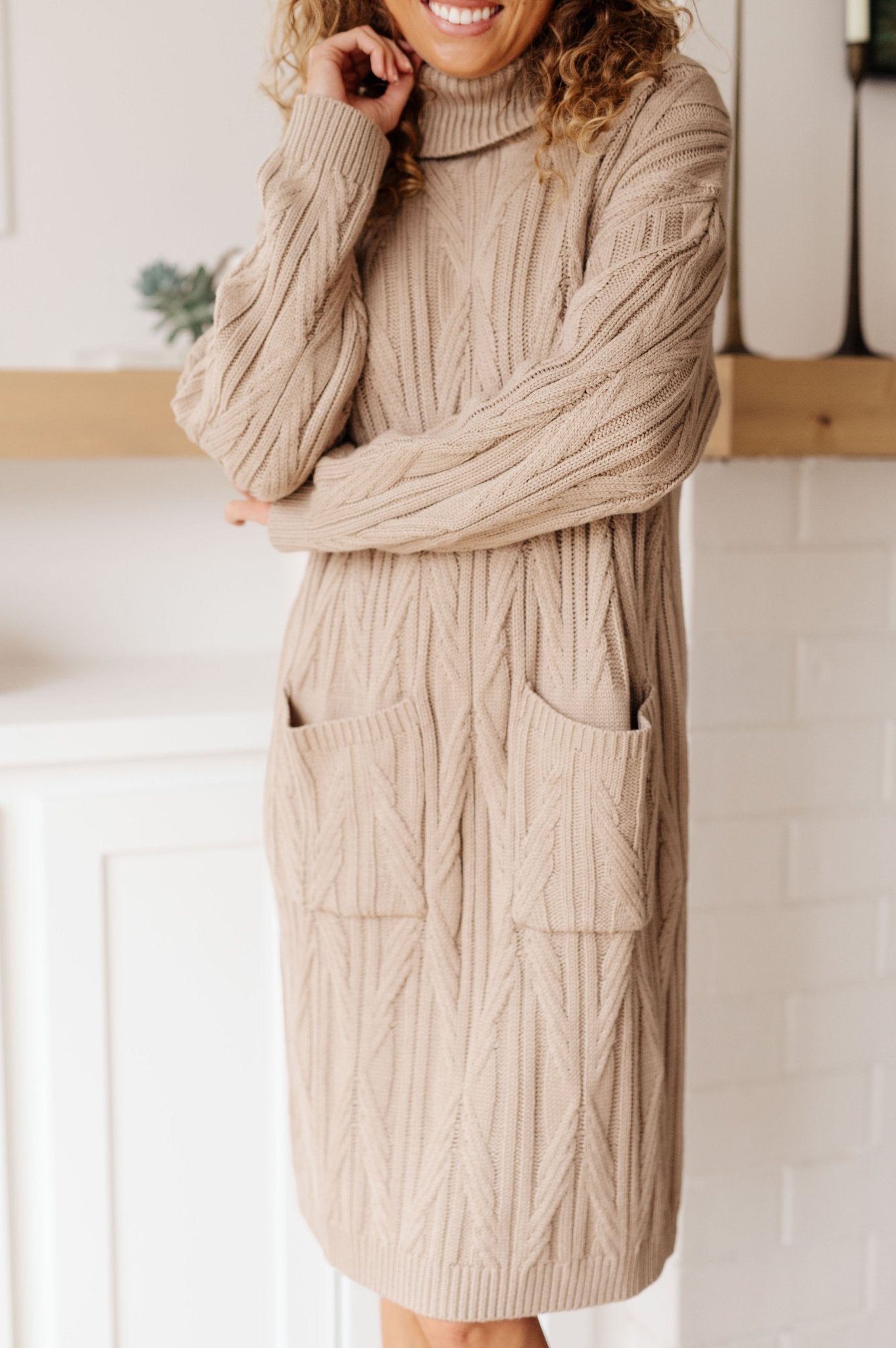 Bundled Beauty Turtleneck Sweater Dress - Driftwood Boutique