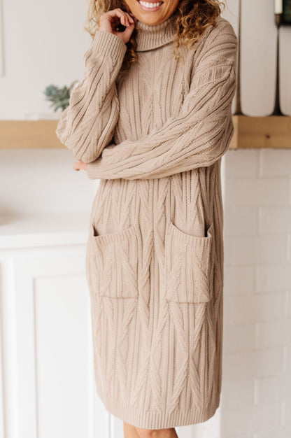 Bundled Beauty Turtleneck Sweater Dress - Driftwood Boutique
