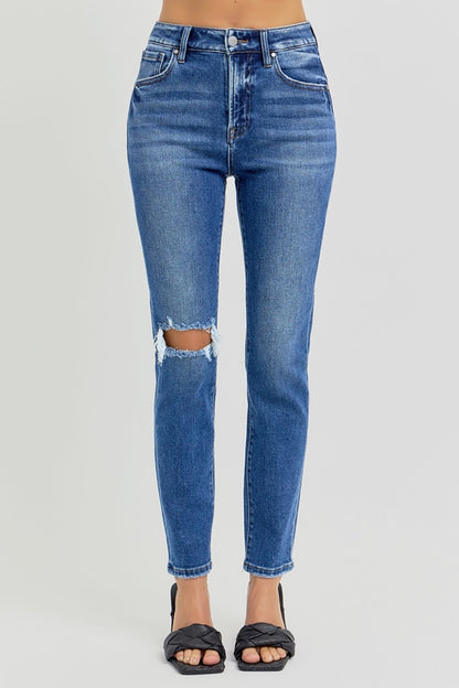 Addie High Rise Distressed Skinny Jeans