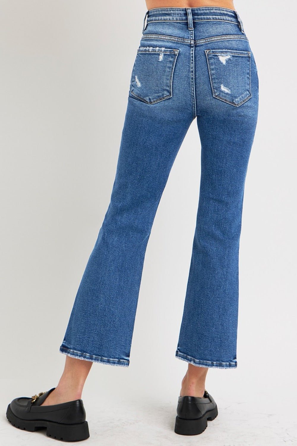 Calista High Rise Tummy Control Cropped Bootcut Jeans - Driftwood Boutique