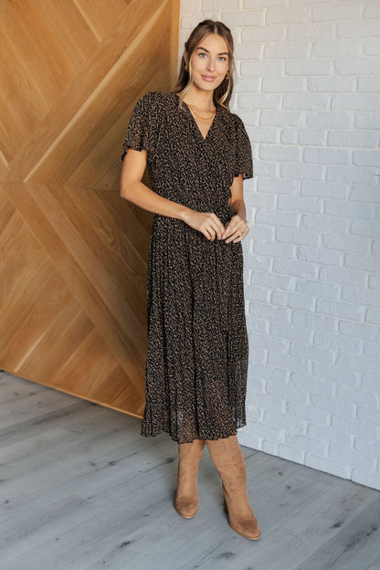 Cause a Scene Surplice Neck Dress - Driftwood Boutique