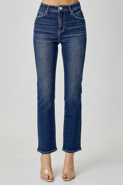 Maura High Rise Slim Straight Jeans