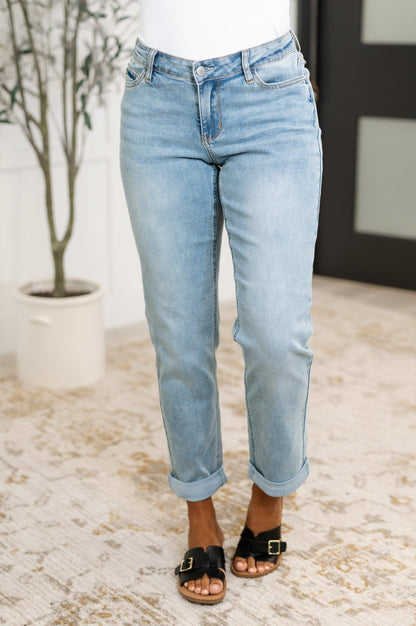 Cheyenne V - Front Cool Denim Boyfriend Jeans - Driftwood Boutique