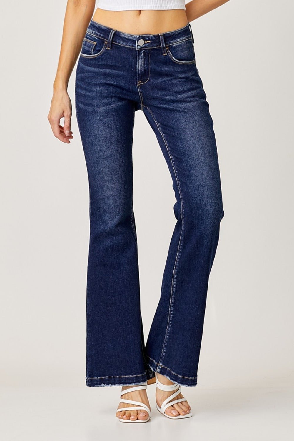 Christina Low Rise Classic Flare Jeans - Driftwood Boutique