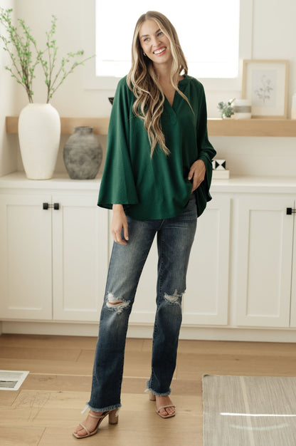Climb On V - Neck Blouse - Driftwood Boutique