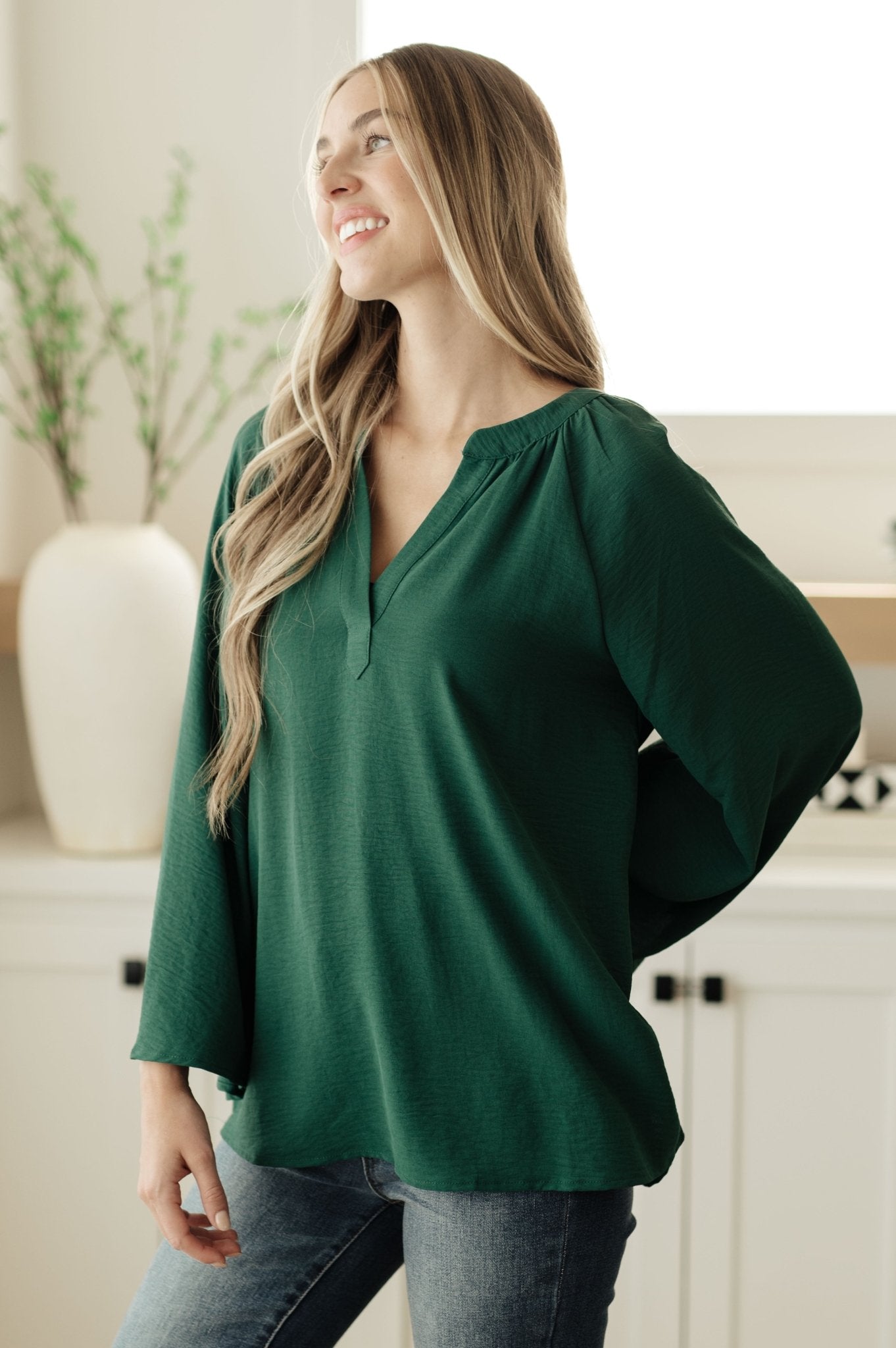 Climb On V - Neck Blouse - Driftwood Boutique