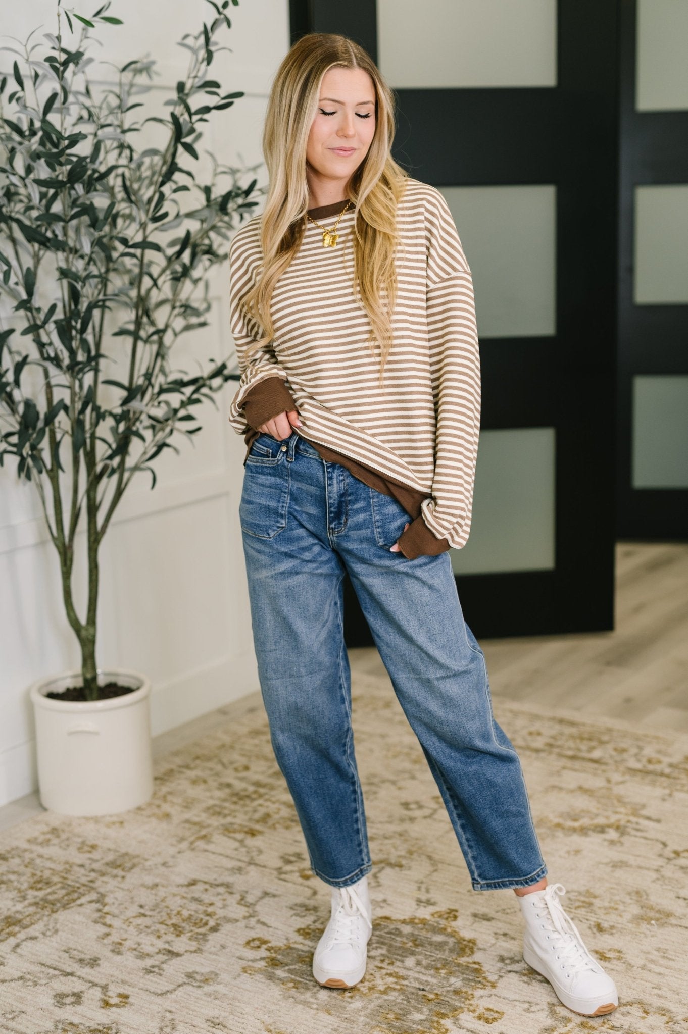 Cocoa Lane Stripe Top - Driftwood Boutique