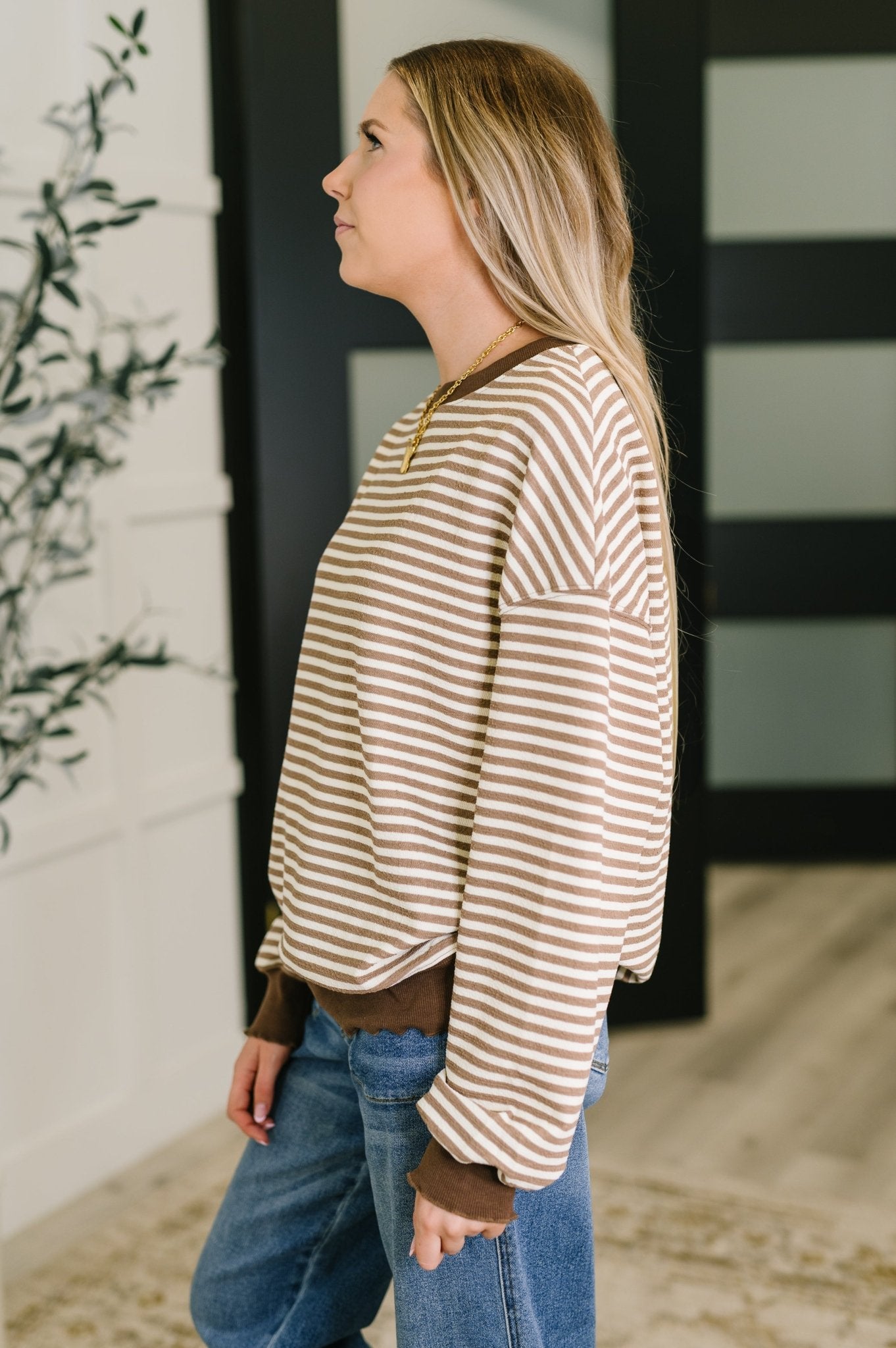 Cocoa Lane Stripe Top - Driftwood Boutique