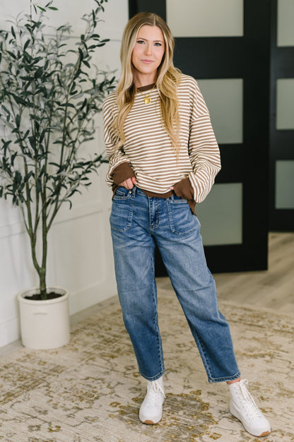 Cocoa Lane Stripe Top - Driftwood Boutique