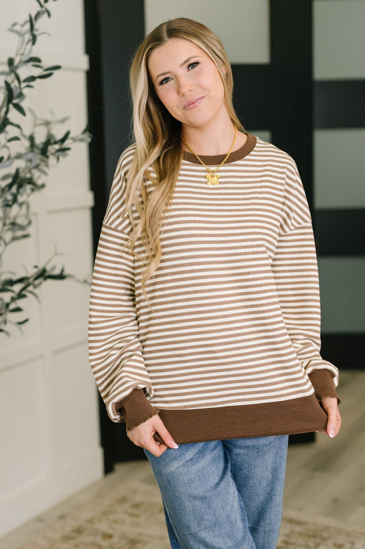 Cocoa Lane Stripe Top - Driftwood Boutique