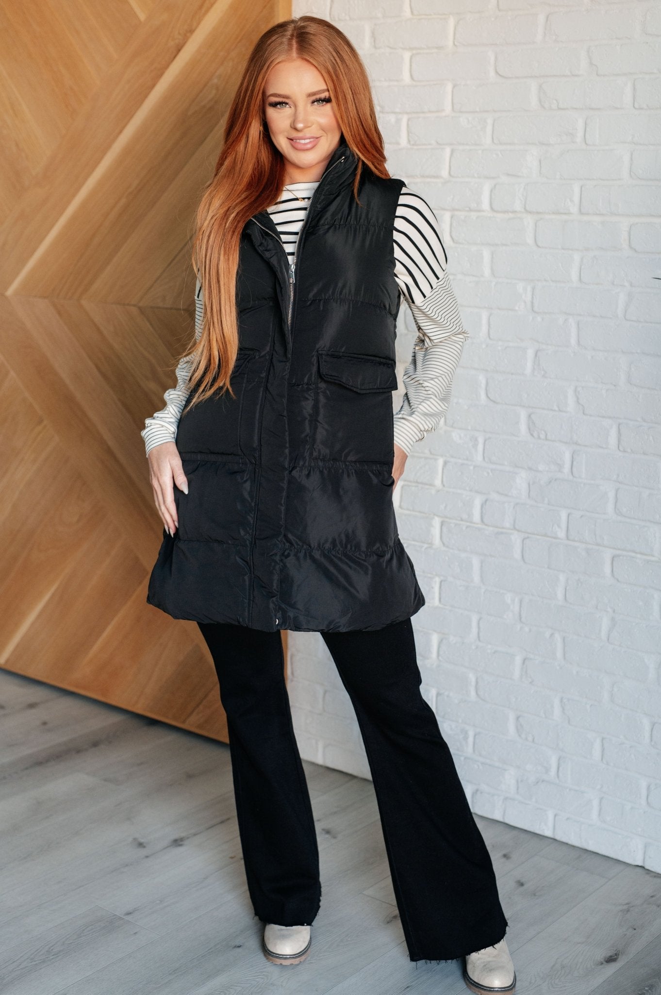 Cold and Calculated Longline Puffer Vest - Driftwood Boutique
