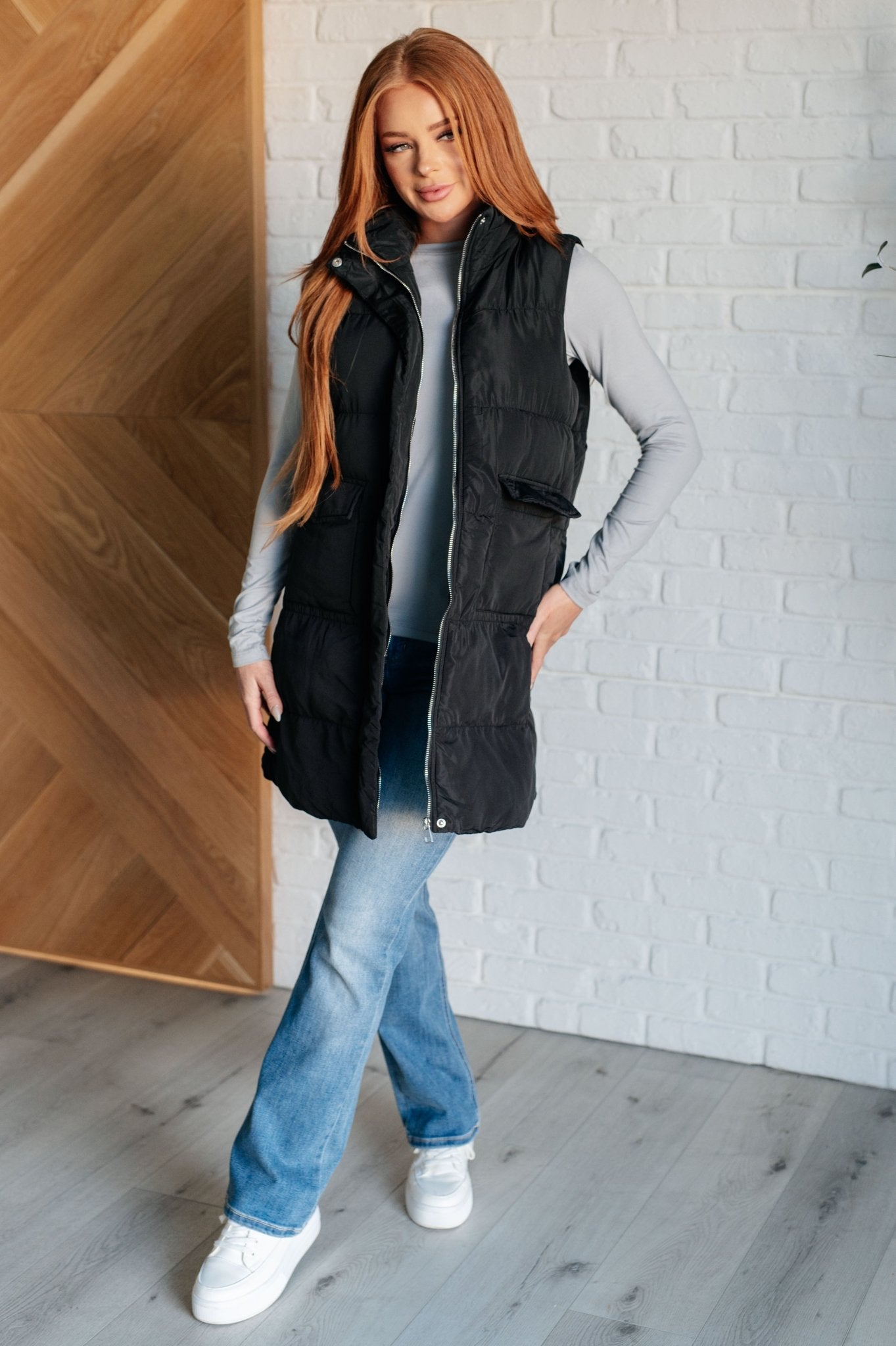 Cold and Calculated Longline Puffer Vest - Driftwood Boutique