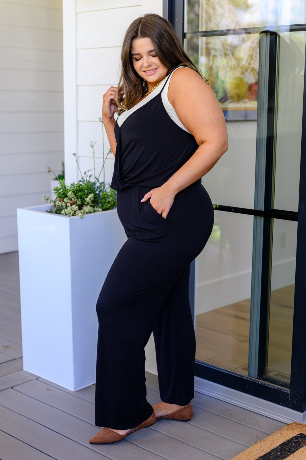 Completely Justified Jumpsuit in Black - Driftwood Boutique