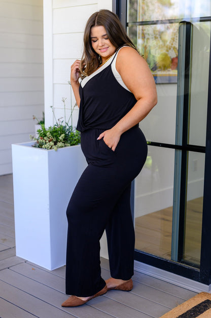 Completely Justified Jumpsuit in Black - Driftwood Boutique