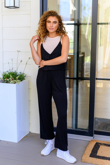 Completely Justified Jumpsuit in Black - Driftwood Boutique
