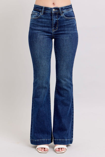 Connie High Rise Retro Trouser Flare Jeans - Driftwood Boutique
