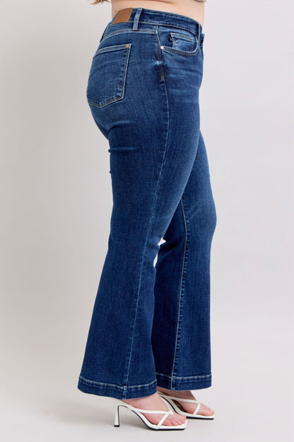 Connie High Rise Retro Trouser Flare Jeans - Driftwood Boutique