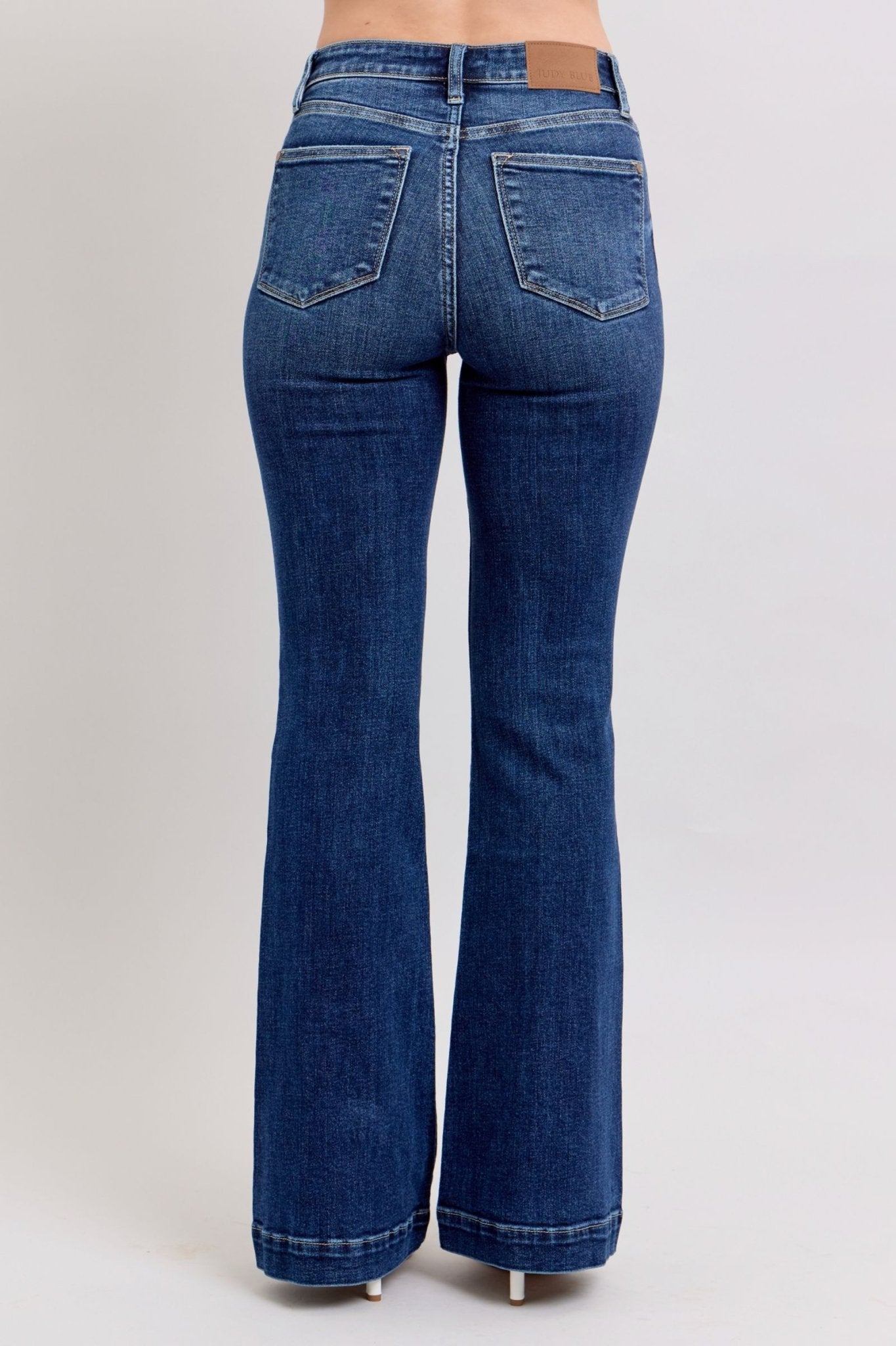 Connie High Rise Retro Trouser Flare Jeans - Driftwood Boutique