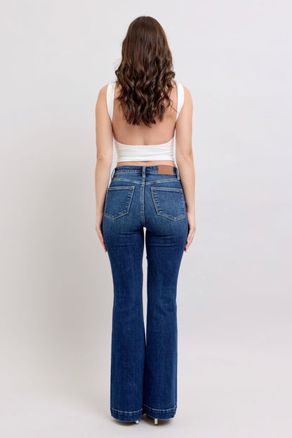 Connie High Rise Retro Trouser Flare Jeans - Driftwood Boutique