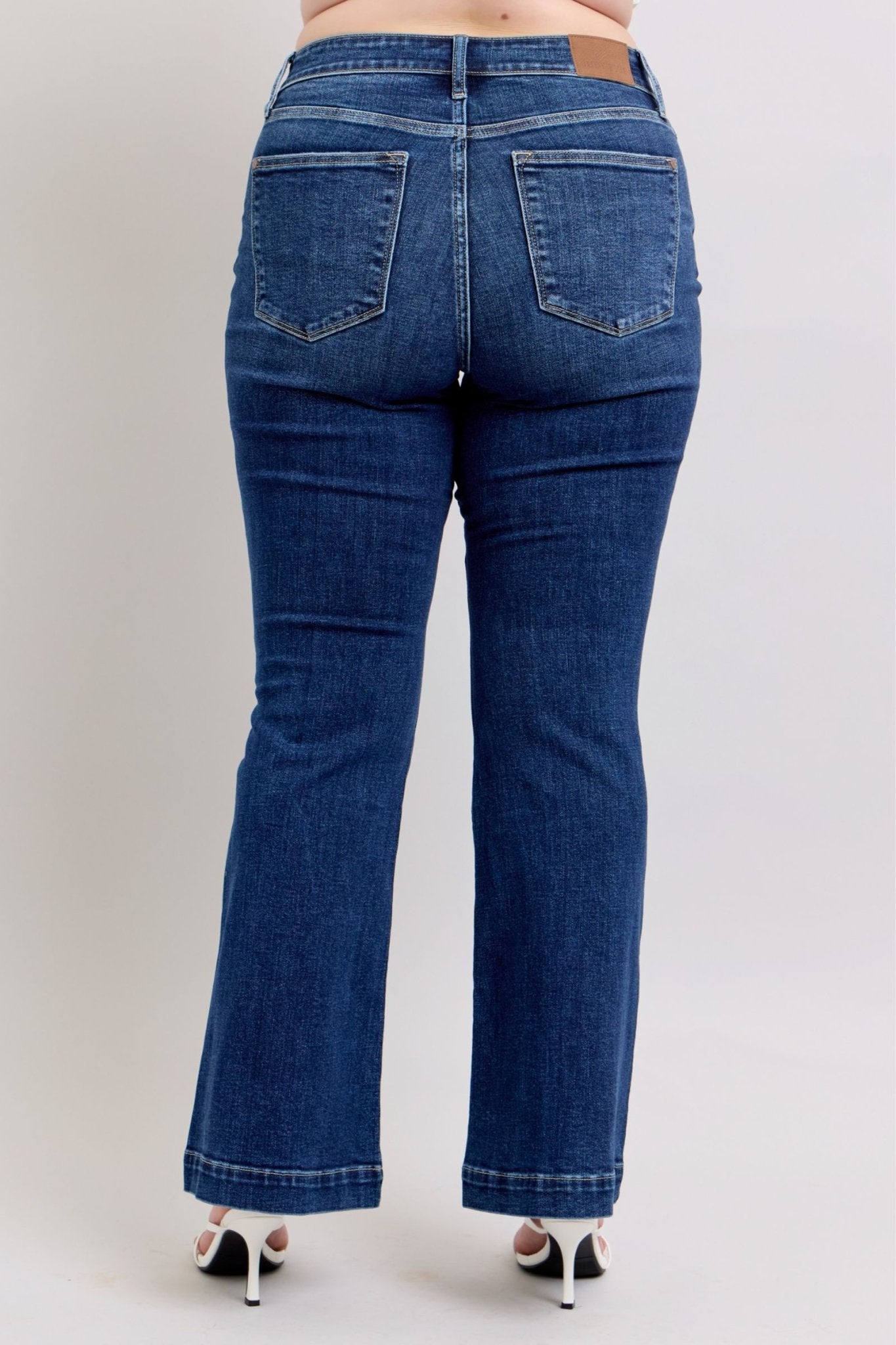 Connie High Rise Retro Trouser Flare Jeans - Driftwood Boutique