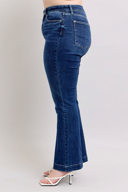 Connie High Rise Retro Trouser Flare Jeans - Driftwood Boutique