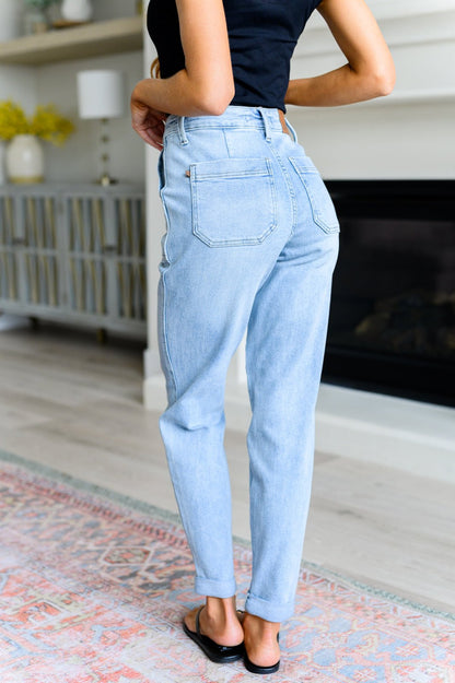Cooper High Rise Vintage Denim Jogger - Driftwood Boutique
