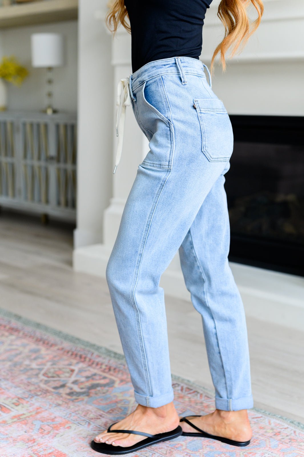 Cooper High Rise Vintage Denim Jogger - Driftwood Boutique